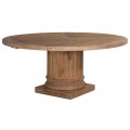 Kulatý stylový jídelní stůl ze dřeva průměr 1,6 m