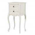 Stylový provensálský noční stolek Antic Blanc se zásuvkami 74cm