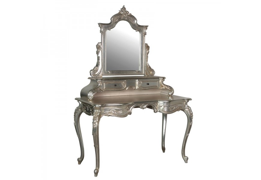 Luxusní barokní stříbrný toaletní stolek GLORIADO