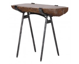 Luxusní industriální konzolový stolek Fossilis