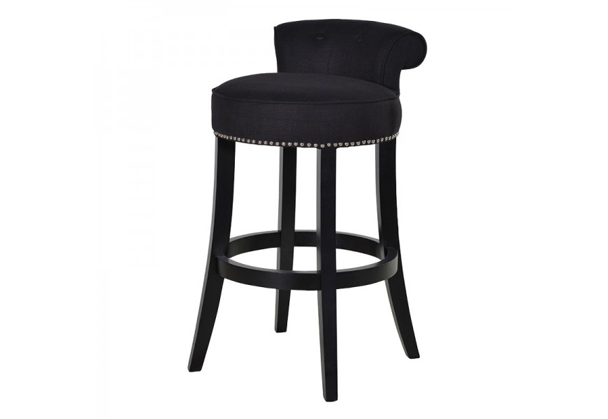 Luxusní barová židle Clayton černá