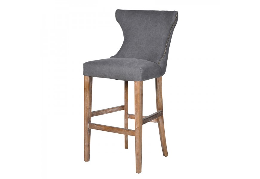 Designová barová židle Miette šedá