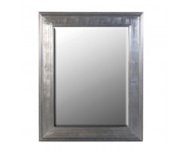 Vintage stříbrné zrcadlo Suav ze dřeva obdélníkové 154cm