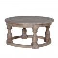 Stylový antický konferenční stolek NATURE kulatý