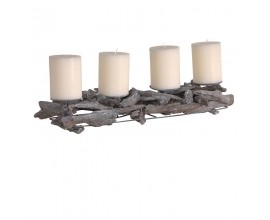 Designový svícen se čtyřmi svíčkami Driftwood