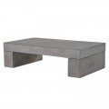 Designový betonový konferenční stolek Cementia v moderním stylu šedý obdélníkový