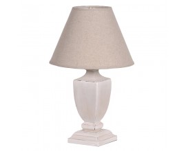 Sm.White Sq.Urn Lamp W/Shd.