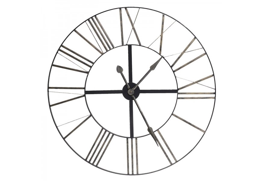 Designové kovové nástěnné hodiny Distressed 90cm