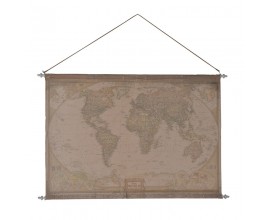 Fabric Hanging World Map