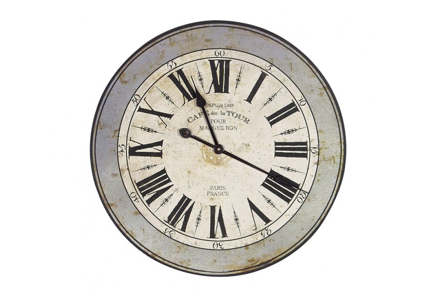 Vintage nástěnné hodiny Paris 60cm