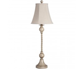 Luxusní stolní lampa Twisted Cream 84cm