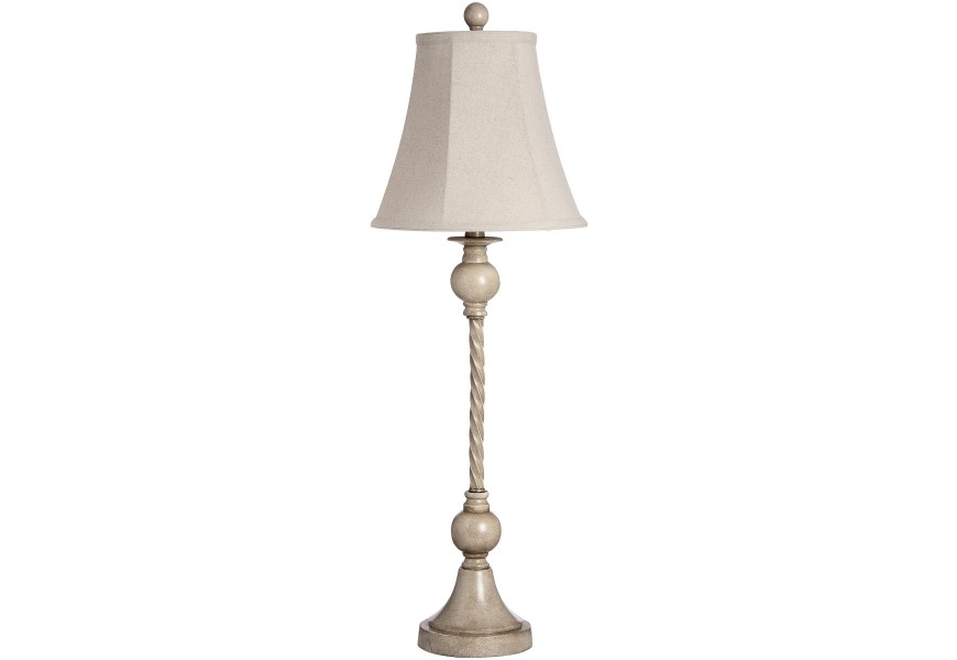 Luxusn&iacute; stoln&iacute; lampa Twisted Cream 84cm