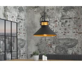 Stylové industriální svítidlo LUZ černo / zlaté