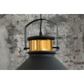 Stylov&eacute; industri&aacute;ln&iacute; sv&iacute;tidlo LUZ černo / zlat&eacute;
