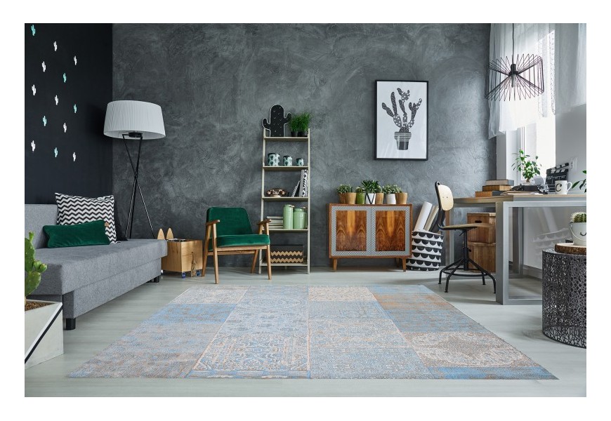 Luxusní vintage koberec Levante II 240x160cm modro šedý
