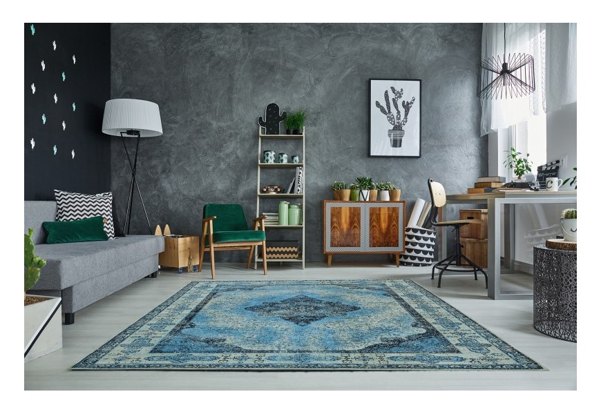 Luxusní vintage koberec Levante 240x160cm modrý