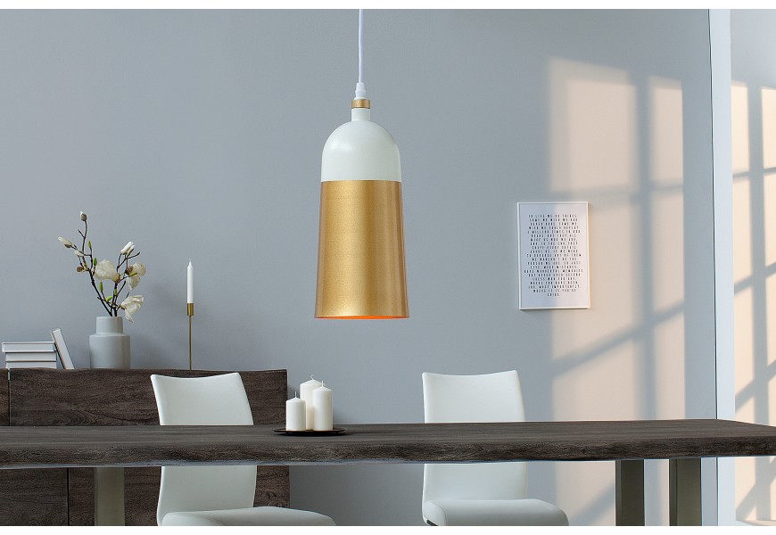 Designová závěsná lampa Modern Chic zlatá