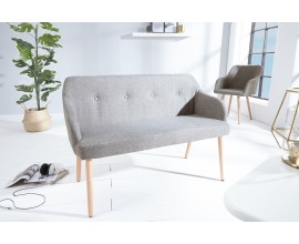 Stylová lavice Scandinavia 116cm šedá
