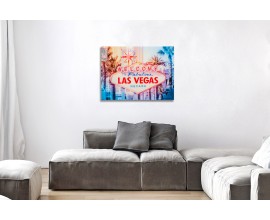 Stylový obraz Las Vegas 60x80cm sklo