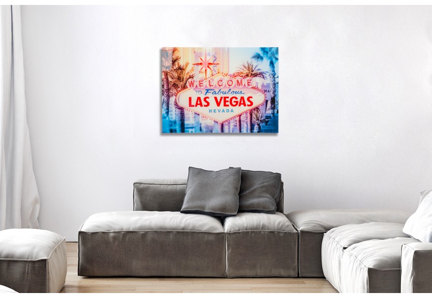 Stylový obraz Las Vegas 60x80cm sklo