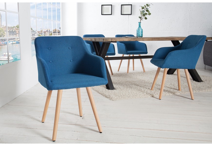 Stylová židle Scandinavia modrá