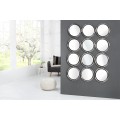 Luxusní nástěnné zrcadlo Circle 130cm stříbrné