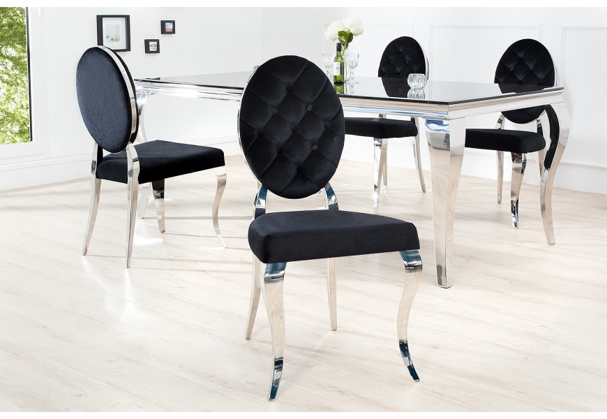 Luxusní jídelní židle Modern Barock II černá