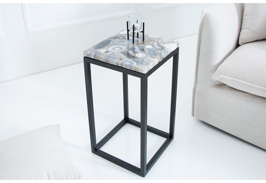 Designový odkládací stolek Onyx černý