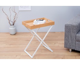 Stylový příruční stolek Valet Eiche