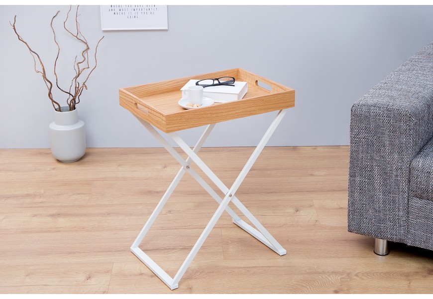 Stylov&yacute; př&iacute;ručn&iacute; stolek Valet Eiche