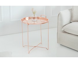 Designový příruční stolek Marrakesch měď