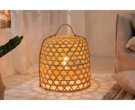 Stylová stolní lampa Bamboo koš 45cm