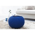 Designová stylová taburetka Stool 50 cm tmavomodrá