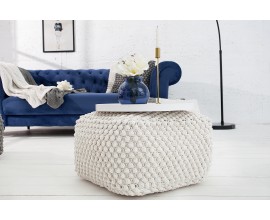 Designový Cosy Pouf 55cm bílý