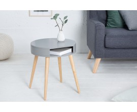 Stylový retro příruční stolek Scandinavia šedá