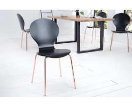 Moderní židle Form černá / měď
