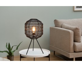 Designová stolní lampa Cage černá