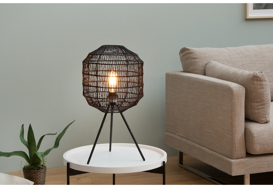 Designová stolní lampa Cage černá