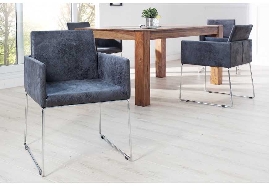 Elegantní moderní židle Bari šedá II
