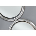 Luxusní nástěnné zrcadlo Circle 130cm stříbrné