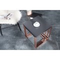 Stylový moderní konferenční stolek New Fusion set 3ks měď