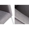 Designová šedá židle Bari