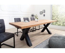 Luxusní masivní jídelní stůl Thor v industriálním stylu 240cm