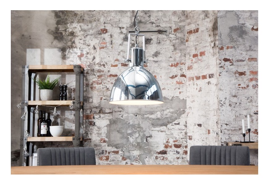 Designov&eacute; z&aacute;věsn&eacute; sv&iacute;tidlo Factory II chrom