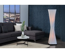 Moderní designová stojací lampa Harmony 120cm bílá