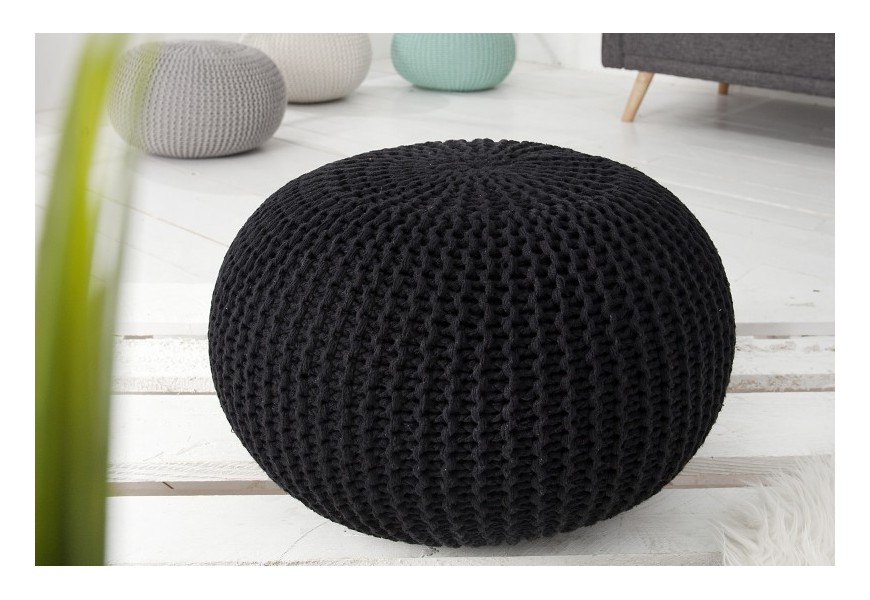 Designová moderní taburetka Stool 50cm černá