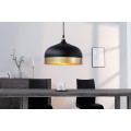 Designová závěsná lampa Modern Chic II černo-zlatá
