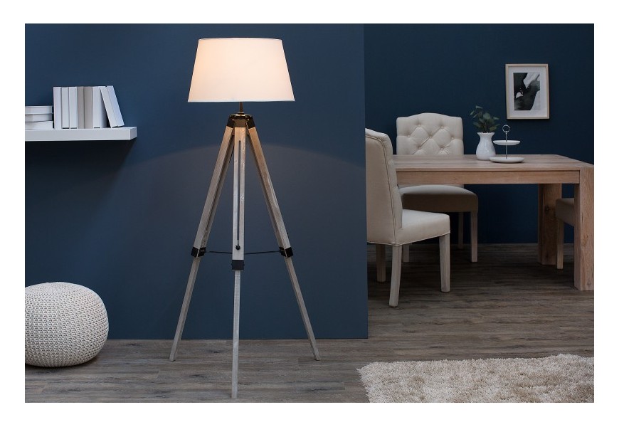 Designová elegantní stojací lampa Sylt 99-143cm