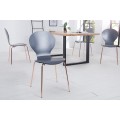 Designová židle Form antracit / měď