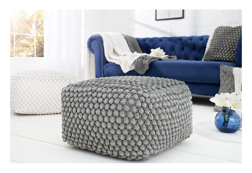 Designový Cosy Pouf 55cm šedý